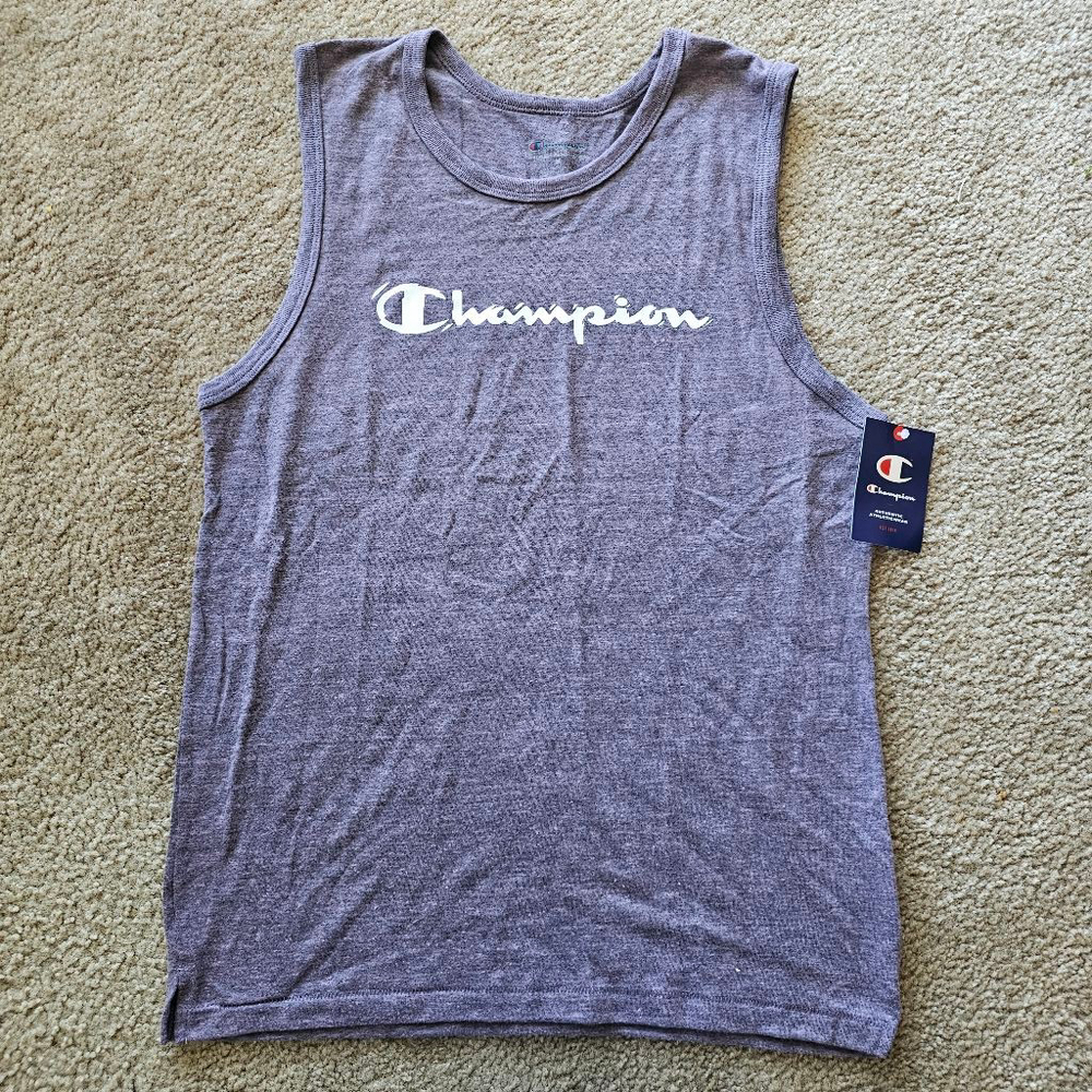 Champion Tank Top Mens Medium Heather Purple